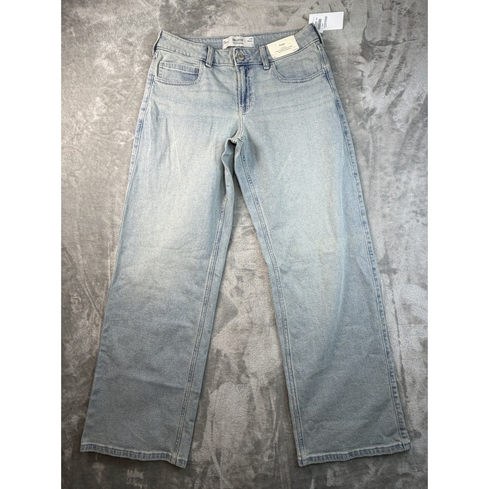 Hollister Baggy Jeans Women's Size 6R Low Rise Baggy Blue‎ NWT